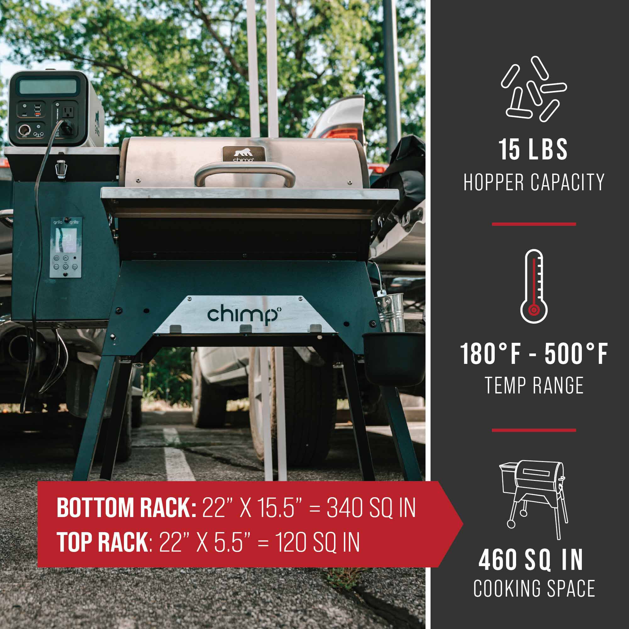 chimp tailgater wifi wood pellet grill chimp tailgater wifi wood pellet grill