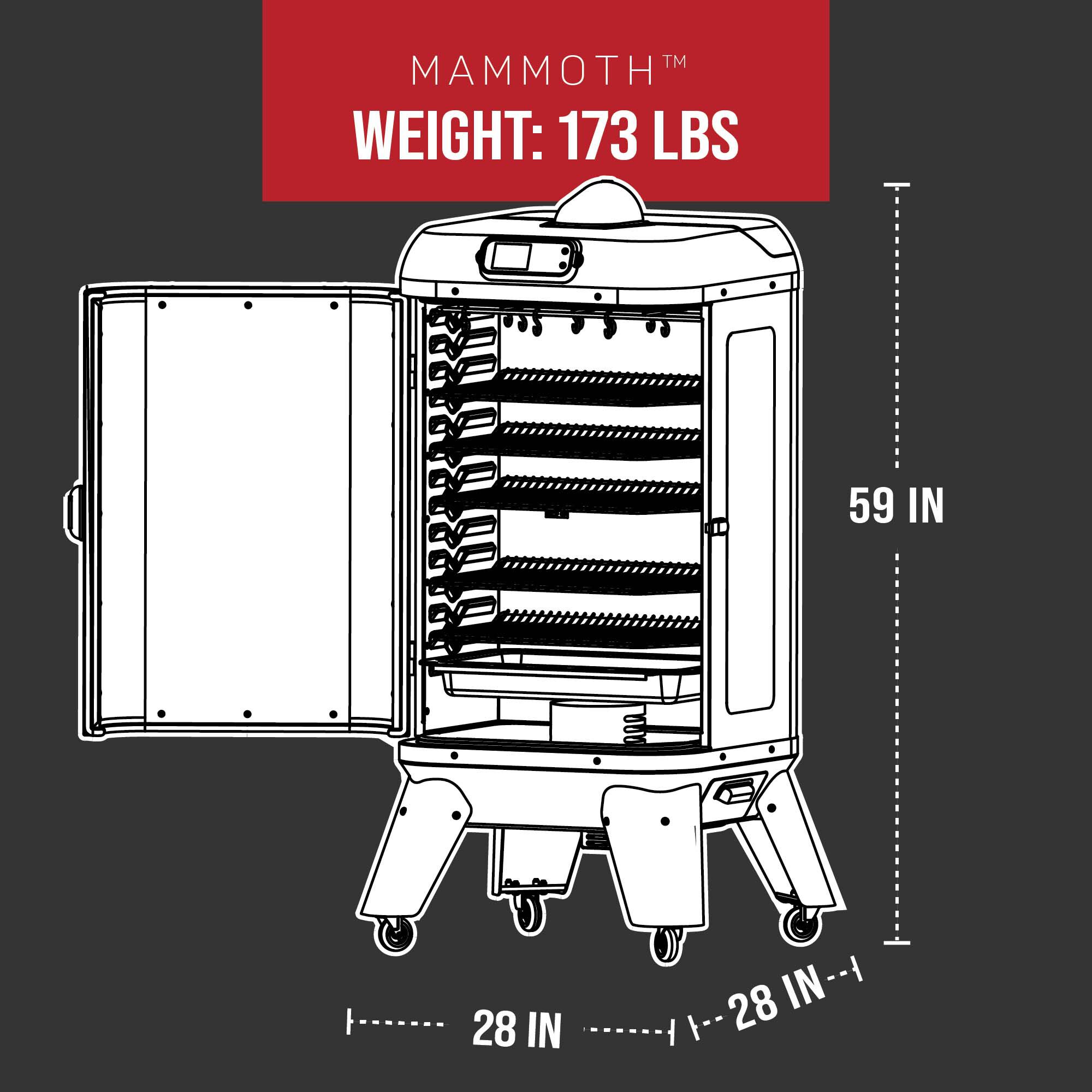 mammoth vertical pellet smoker mammoth vertical pellet smoker
