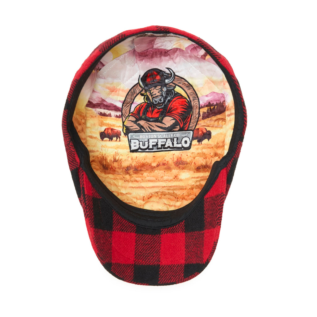 the buffalo insulated baker boy red and black plaid the buffalo insulated baker boy red and black plaid