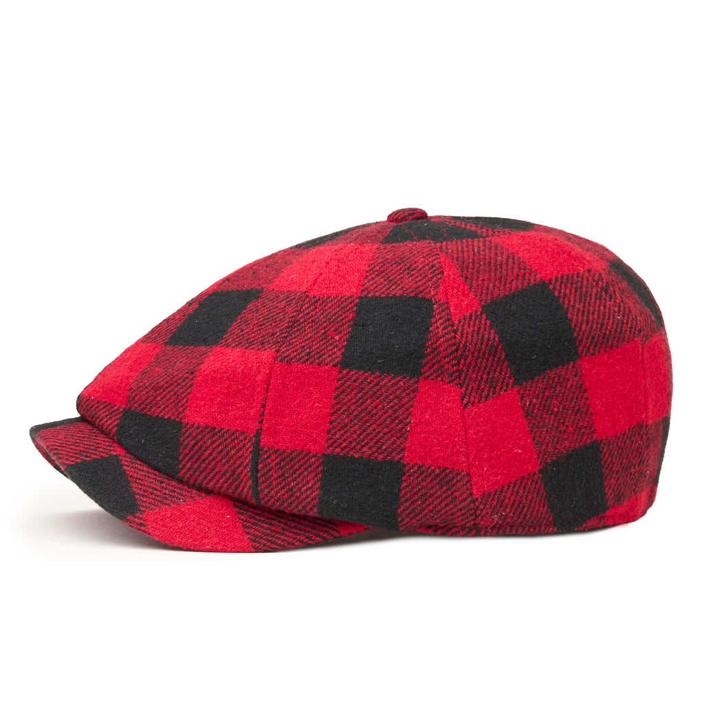the buffalo insulated baker boy red and black plaid the buffalo insulated baker boy red and black plaid