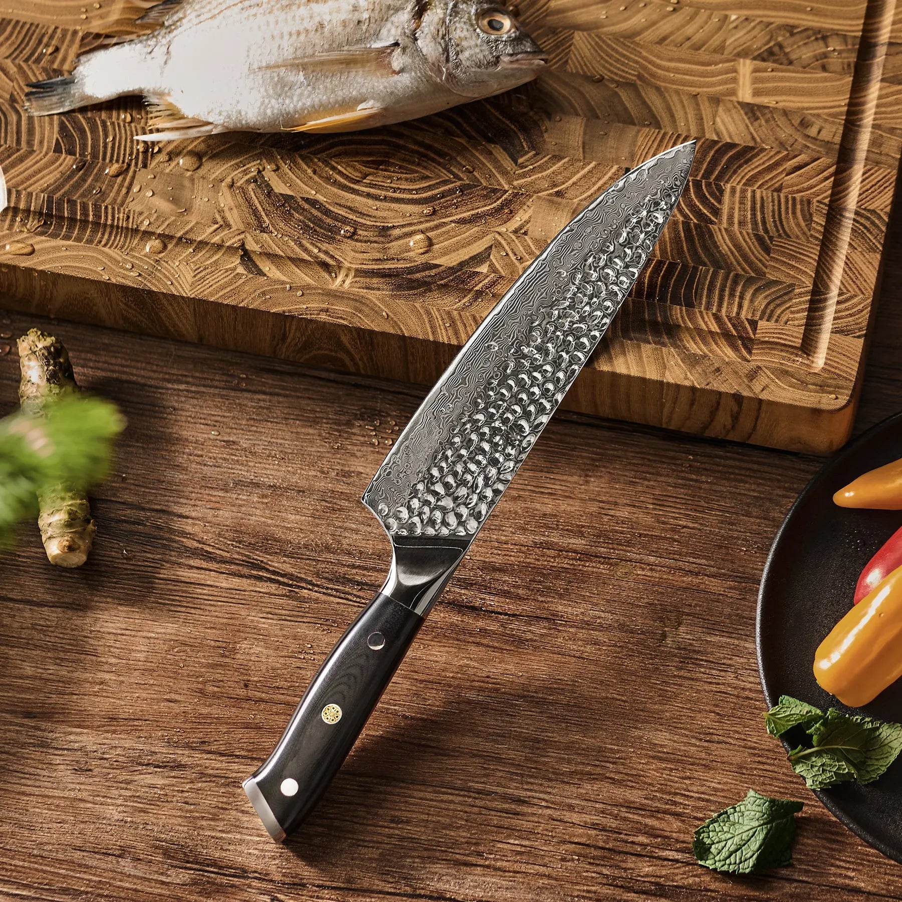 8" gyuto chef knife vg10 damascus steel | shogun series 8" gyuto chef knife vg10 damascus steel | shogun series
