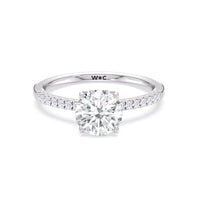 arc hidden halo engagement ring
