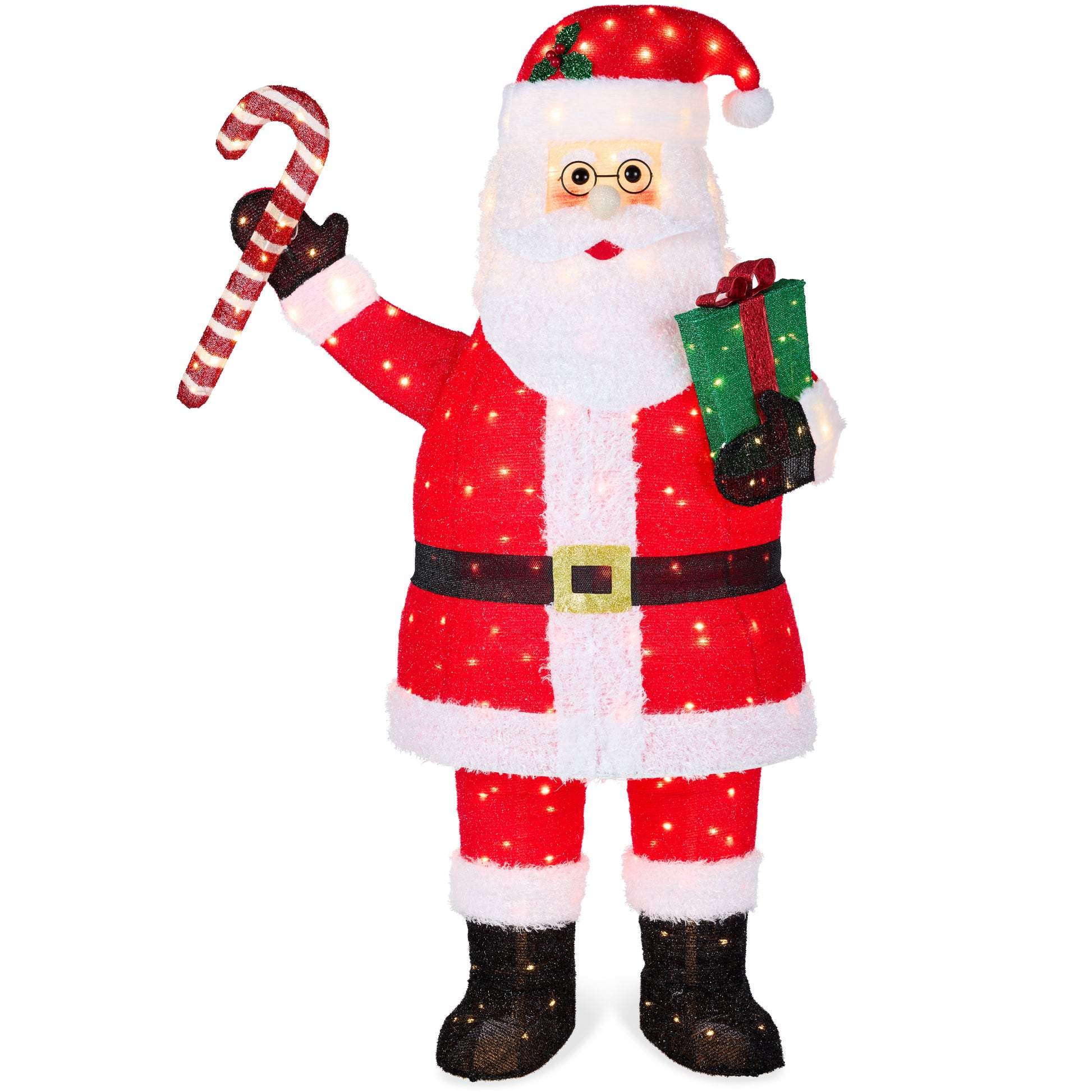 lighted pop up santa claus outdoor christmas decoration w/ led lights lighted pop up santa claus outdoor christmas decoration w/ led lights