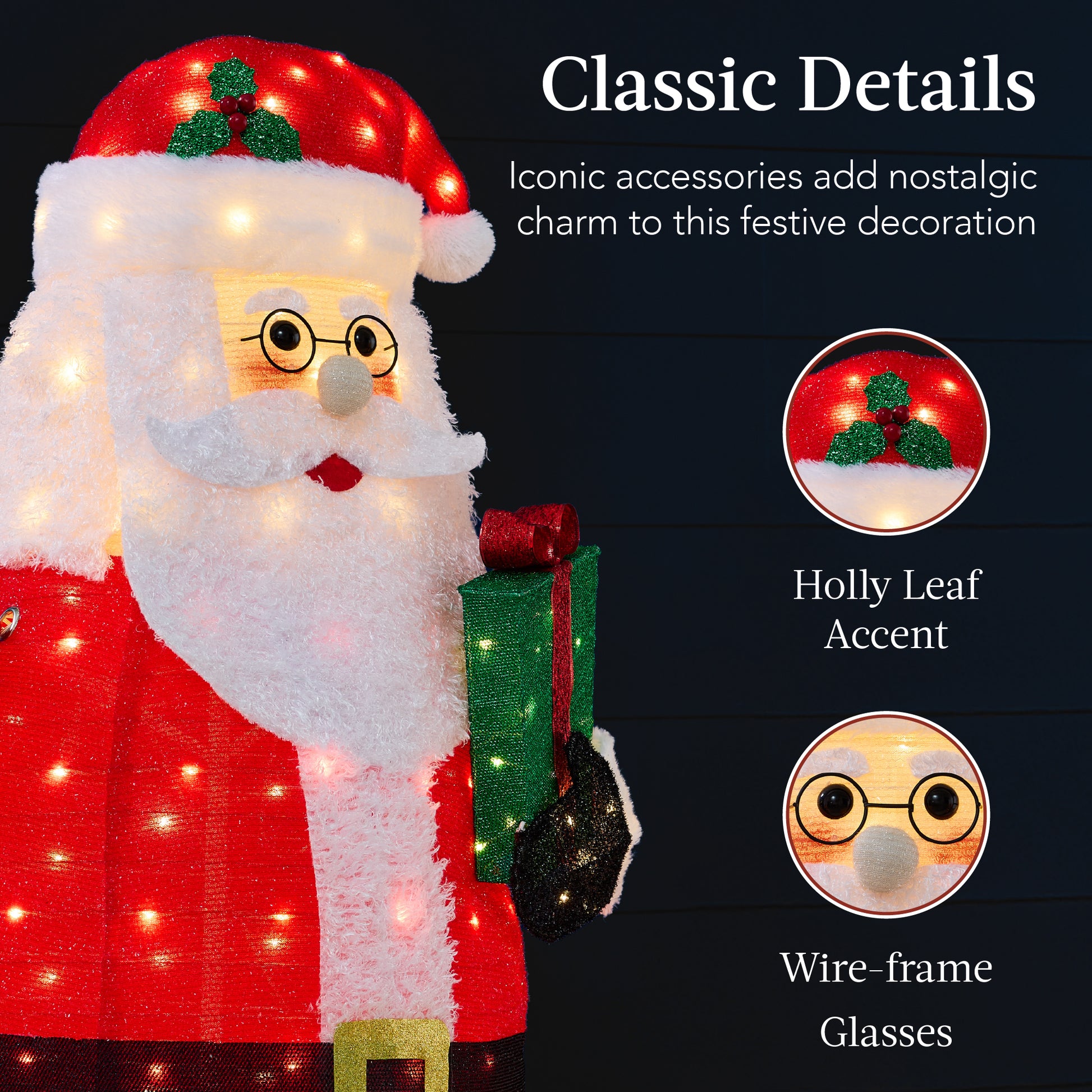 lighted pop up santa claus outdoor christmas decoration w/ led lights lighted pop up santa claus outdoor christmas decoration w/ led lights