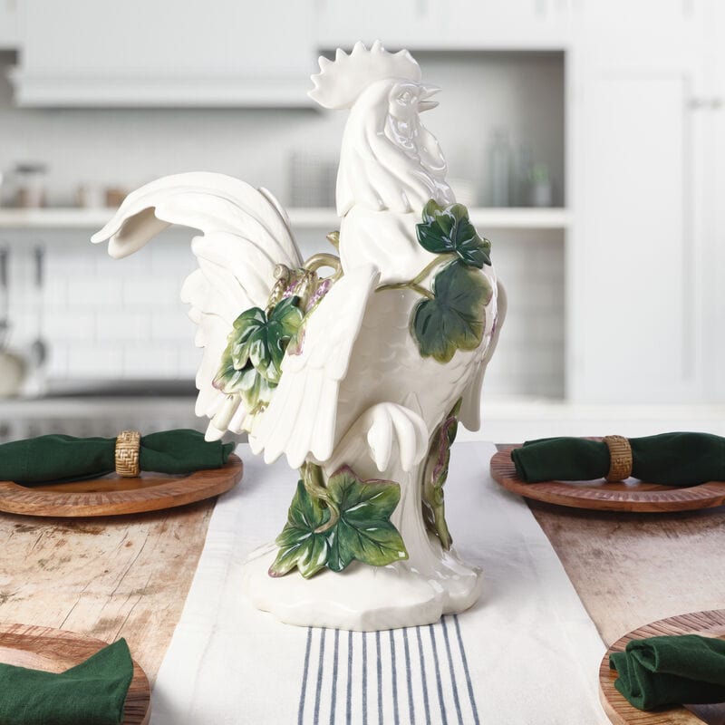 sicily blue rooster figurine, 20.5 in sicily blue rooster figurine, 20.5 in