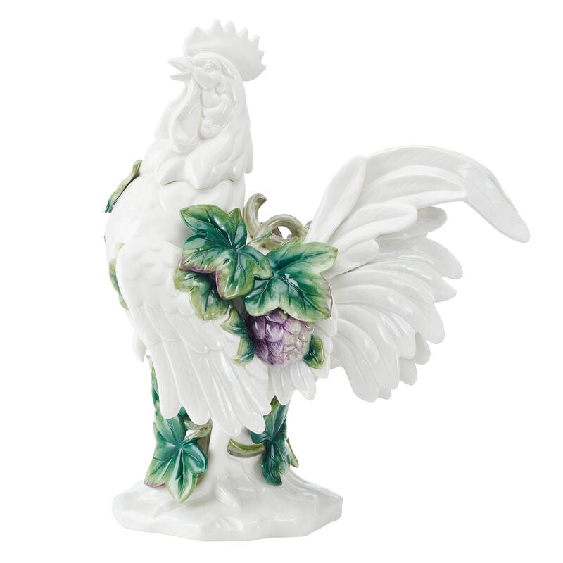 sicily blue rooster figurine, 20.5 in sicily blue rooster figurine, 20.5 in