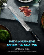 12" Brisket Slicing Knife VG10 with Silver-ion Coating | Gin Series - Image 7