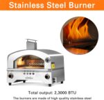 13" Gas Pizza Oven, Sliver - Image 9