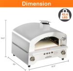 13" Gas Pizza Oven, Sliver - Image 11