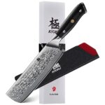 7" Nakiri Knife VG-10 Damascus Steel | Shogun Series - Image 11