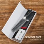 7" Nakiri Knife VG-10 Damascus Steel | Shogun Series - Image 3