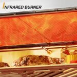 1500℉ Portable Infrared Steak Grill with Pizza Stone, Stainless Steel- 16 Inch - Image 6