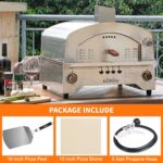 13" Gas Pizza Oven, Sliver - Image 8