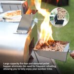 12" Wood Pellet Pizza Oven, Black/Sliver - Image 9