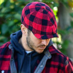 The Buffalo Insulated Baker Boy - Red and Black Plaid