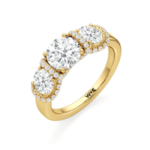 The Fulton Three Stone Ring - Image 3