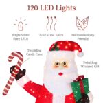 Lighted Pop-Up Santa Claus Outdoor Christmas Decoration w/ LED Lights - Image 8