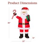 Lighted Pop-Up Santa Claus Outdoor Christmas Decoration w/ LED Lights - Image 2