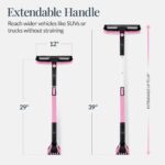 39" Extendable Snow Brush with Squeegee and Ice Scraper - Image 9