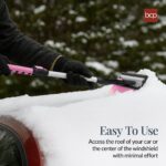 39" Extendable Snow Brush with Squeegee and Ice Scraper - Image 8